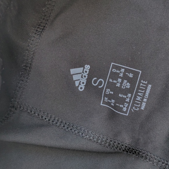 Adidas Climalite Shorts, Sz Small, Black & White - Picture 3 of 5